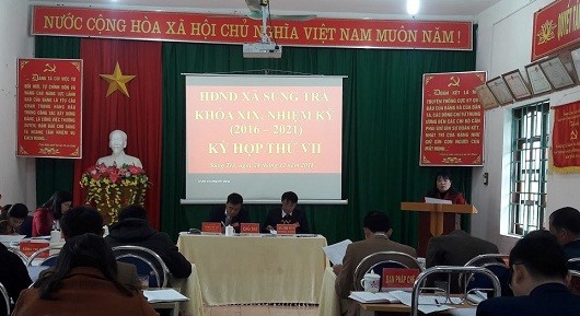 Kỳ họp thứ VII HĐND xã Sủng Trà khóa XIX nhiệm kỳ 2016 - 2021