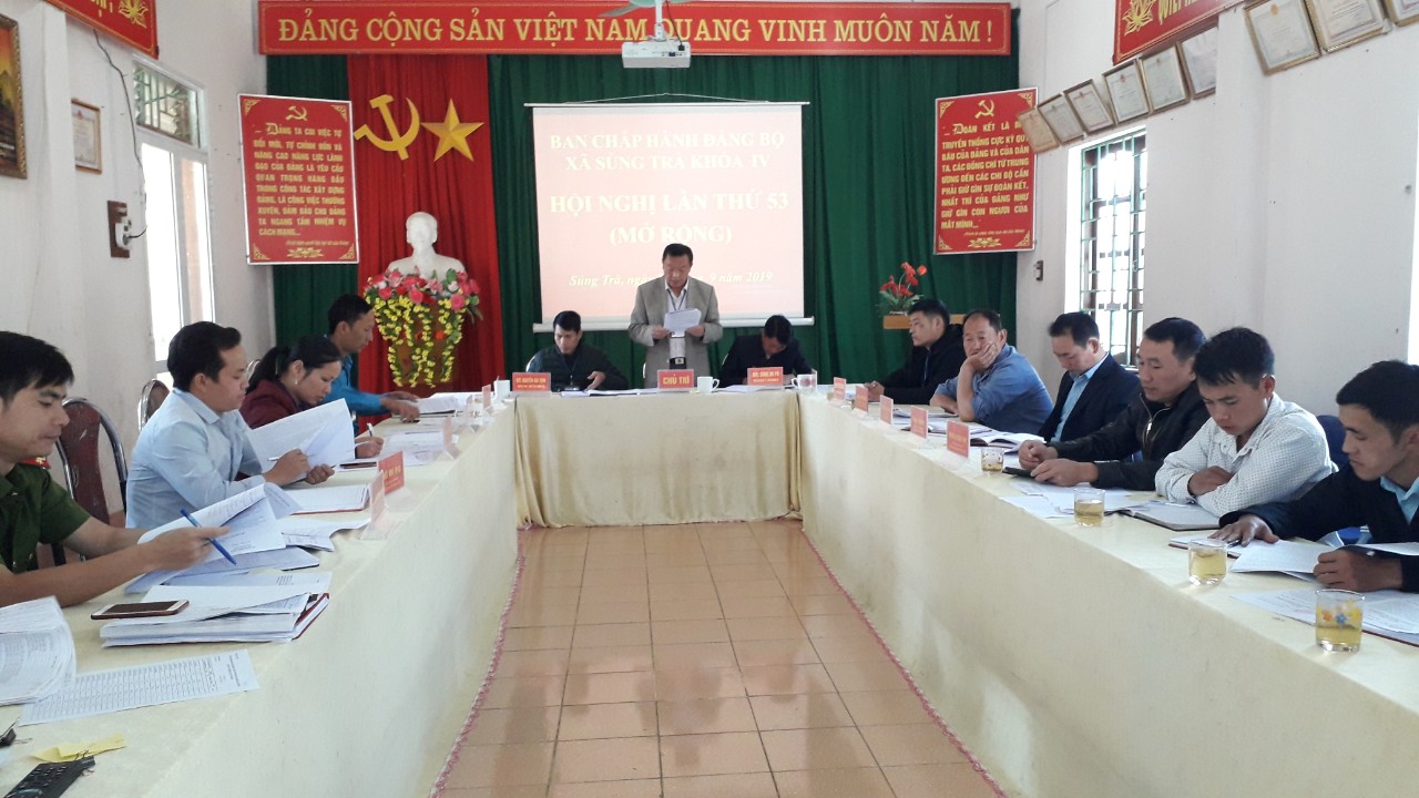 Hội nghị BCH Đảng bộ xã lần thứ 53 khóa IV, nhiệm kỳ 2015 – 2020 (Mở rộng)